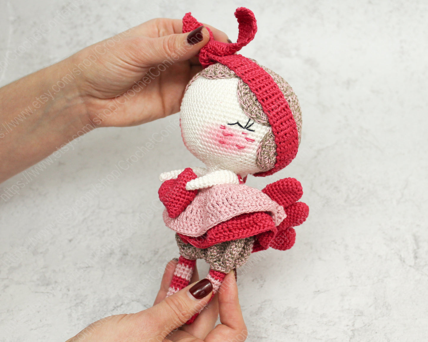 PATRON POUPEE ANGE DE LA SAINT VALENTIN