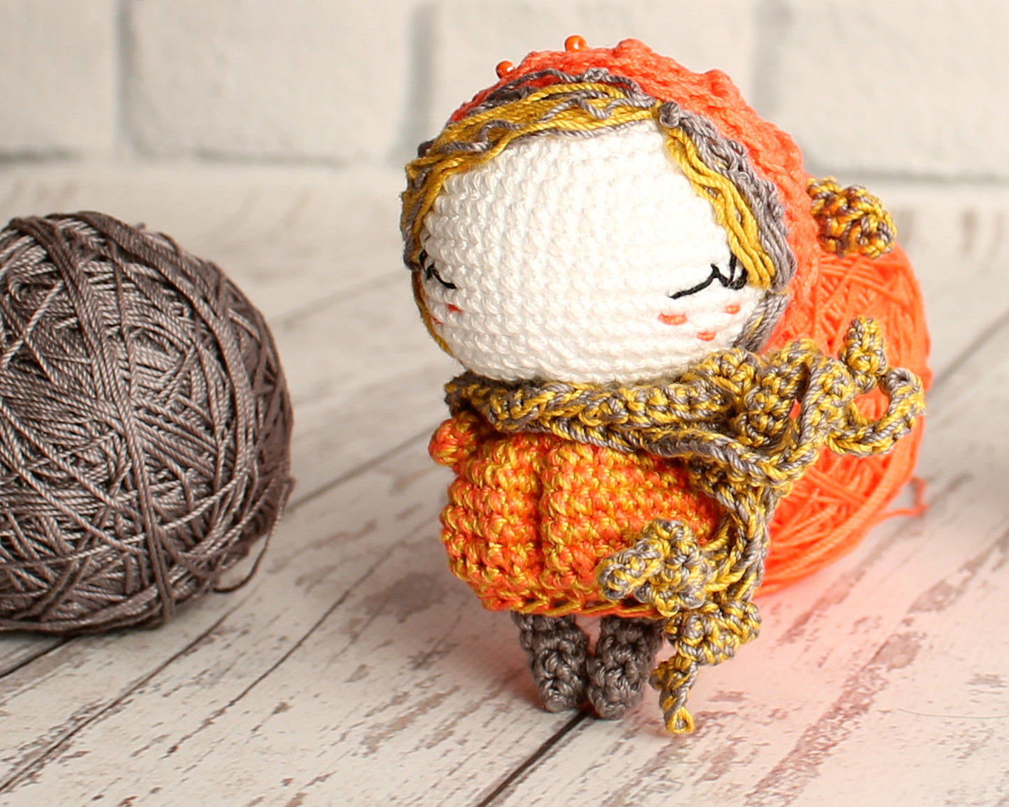 PDF Pattern Crochet Little Pumpkin, Amigurumi Doll, Best Gift Toy