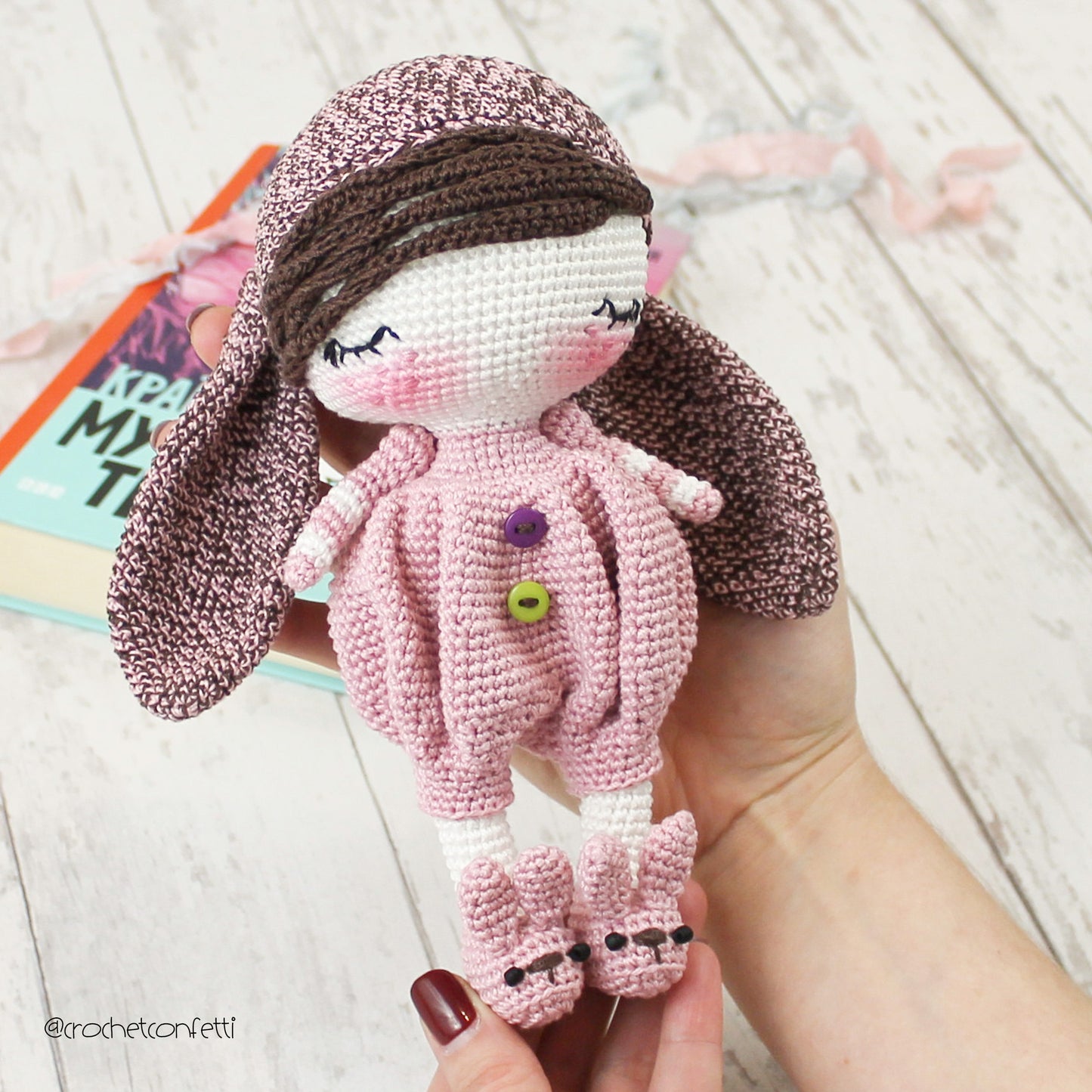 Patrón POUPEE LAPINE ENDORMIE
