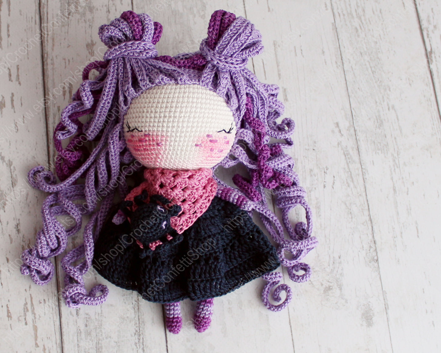 PATRON DE CROCHET AMIGURUMI POUPÉE MOUTON
