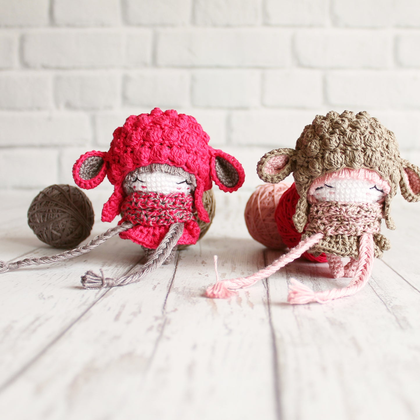 PDF SET Two Amigurumi Patterns, Crochet Fox , Amigurumi Little Sheep, Handmade Gift Ideas, DIY Doll, Cute Little Stuffed Toy