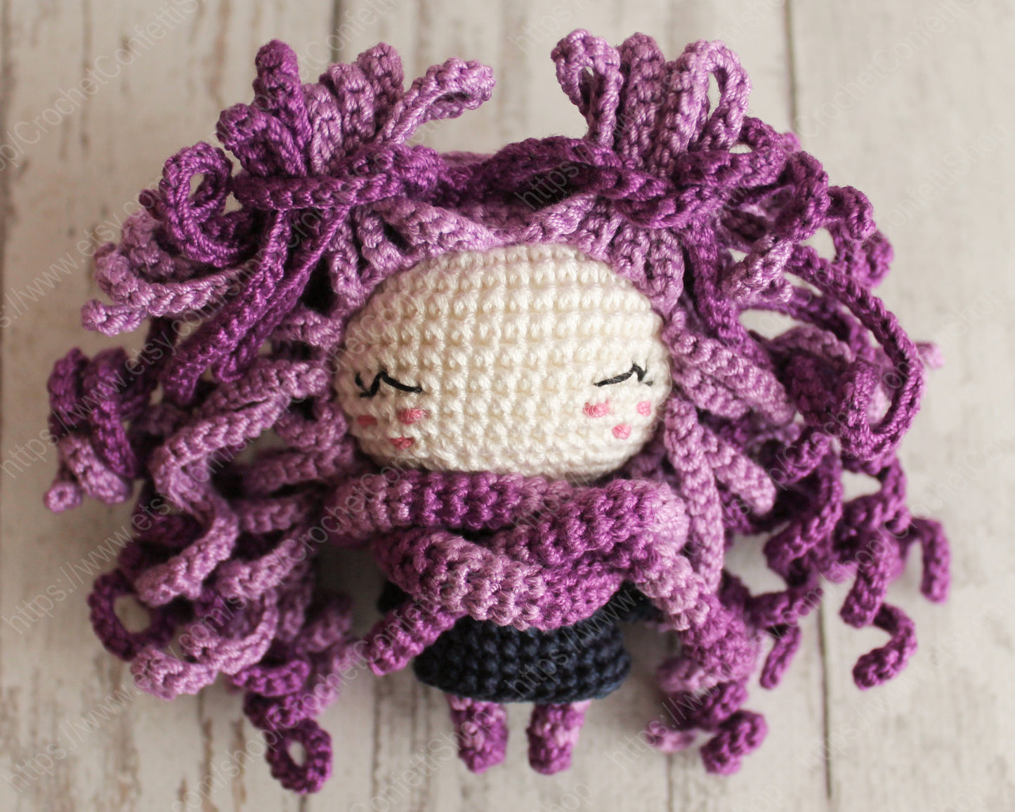 PDF Crochet Pattern Amigurumi Doll Little Witch