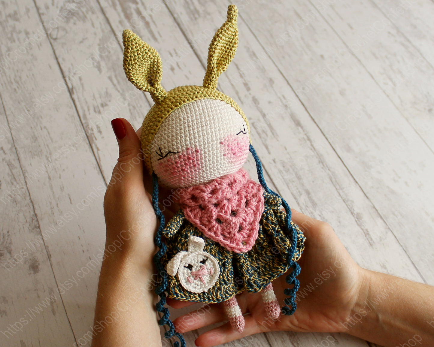 PDF SET Two Amigurumi Patterns, Amigurumi Rabbit, Amigurumi Little Red Fox, DIY Doll, Stuffed Toy, Crochet Gift Idea