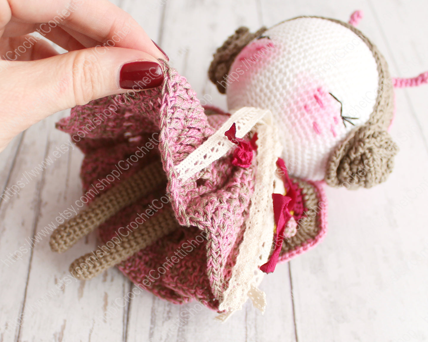 PDF SET Two Amigurumi Patterns, Amigurumi Butterfly, Amigurumi Marshmallow, DIY Doll, Stuffed Toy, Crochet Gift Idea
