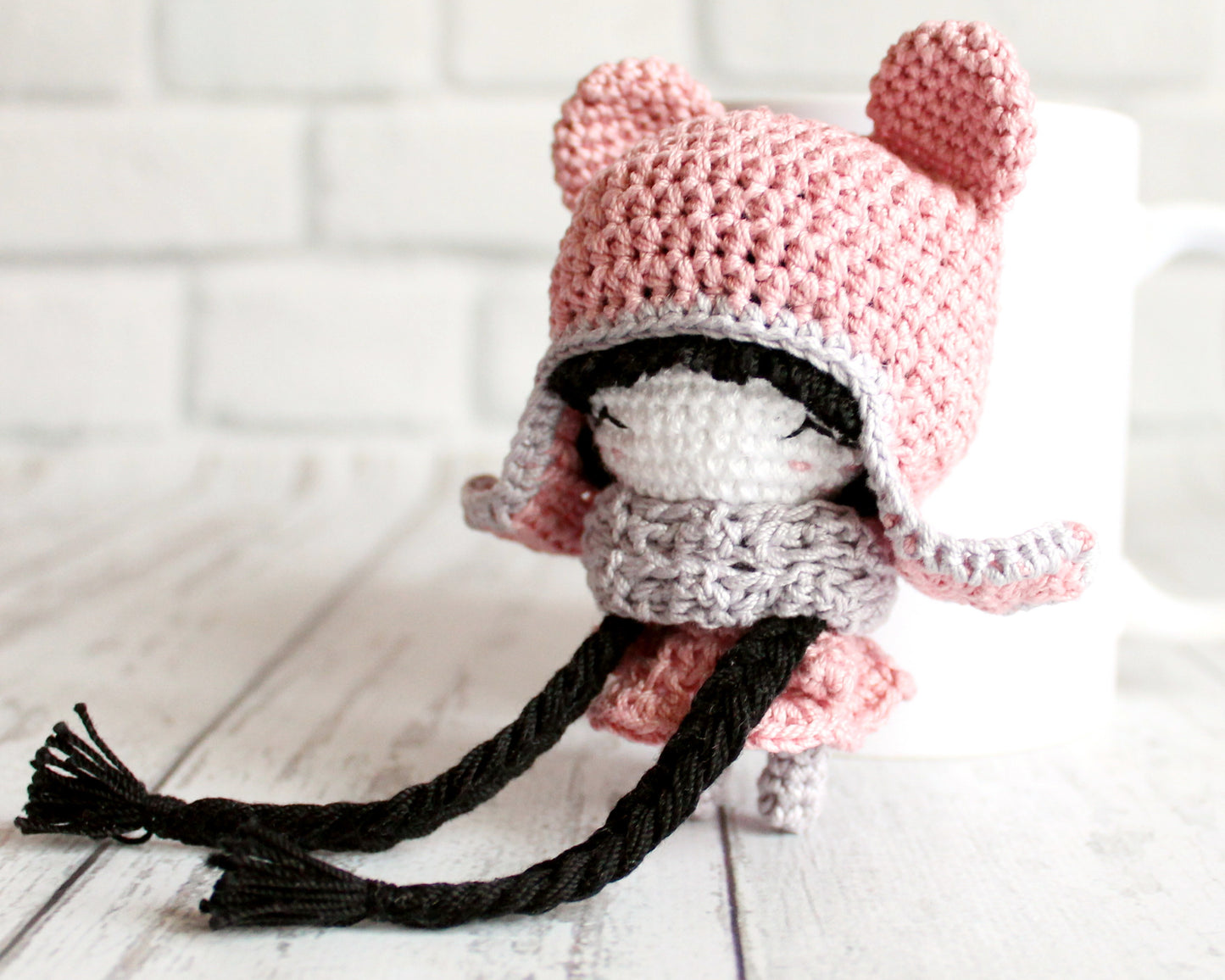 PDF SET AMIGURUMI TWO PATTERNS Doll Unicorn and Little doll Bear English