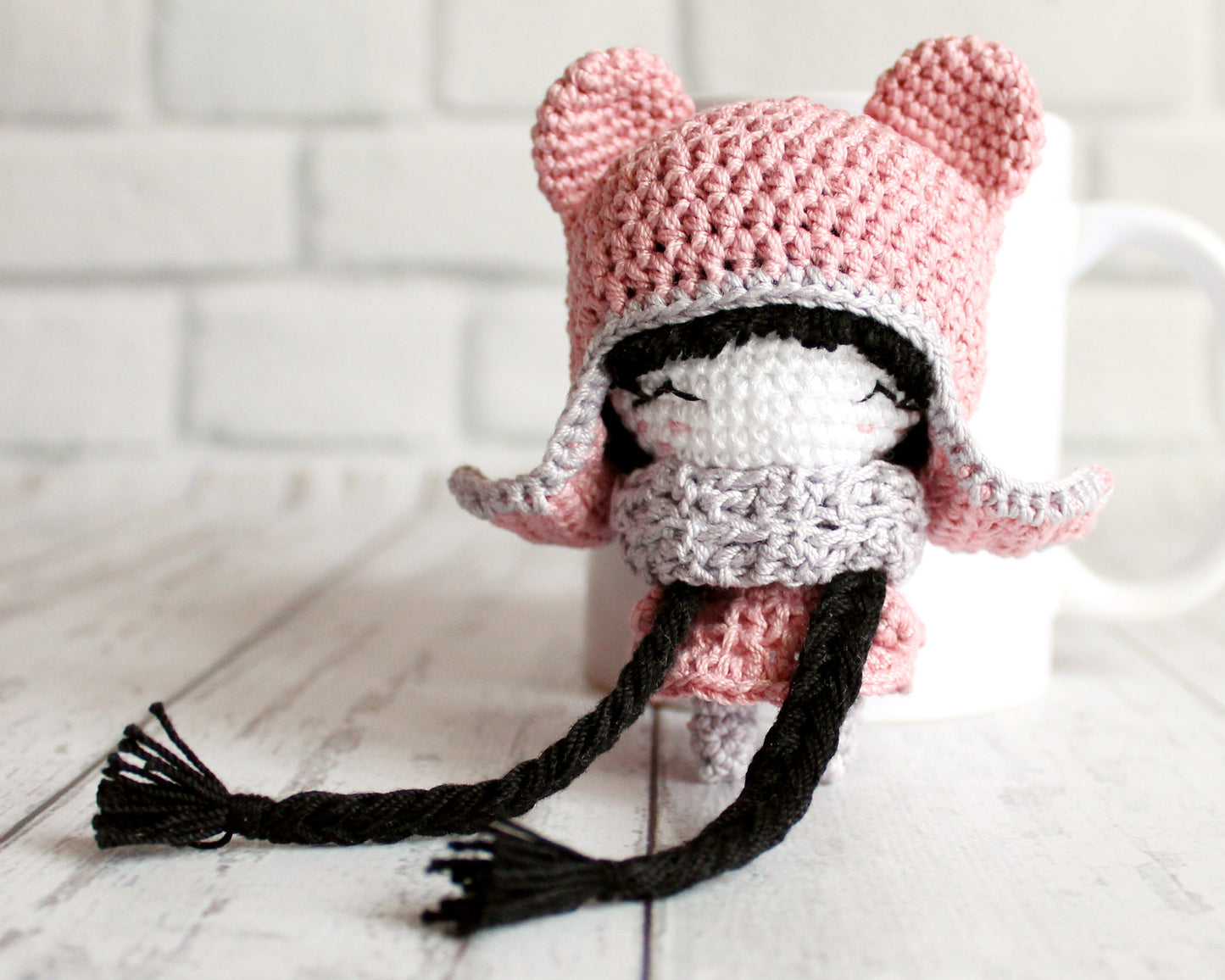 PDF SET AMIGURUMI TWO PATTERNS Doll Unicorn and Little doll Bear English