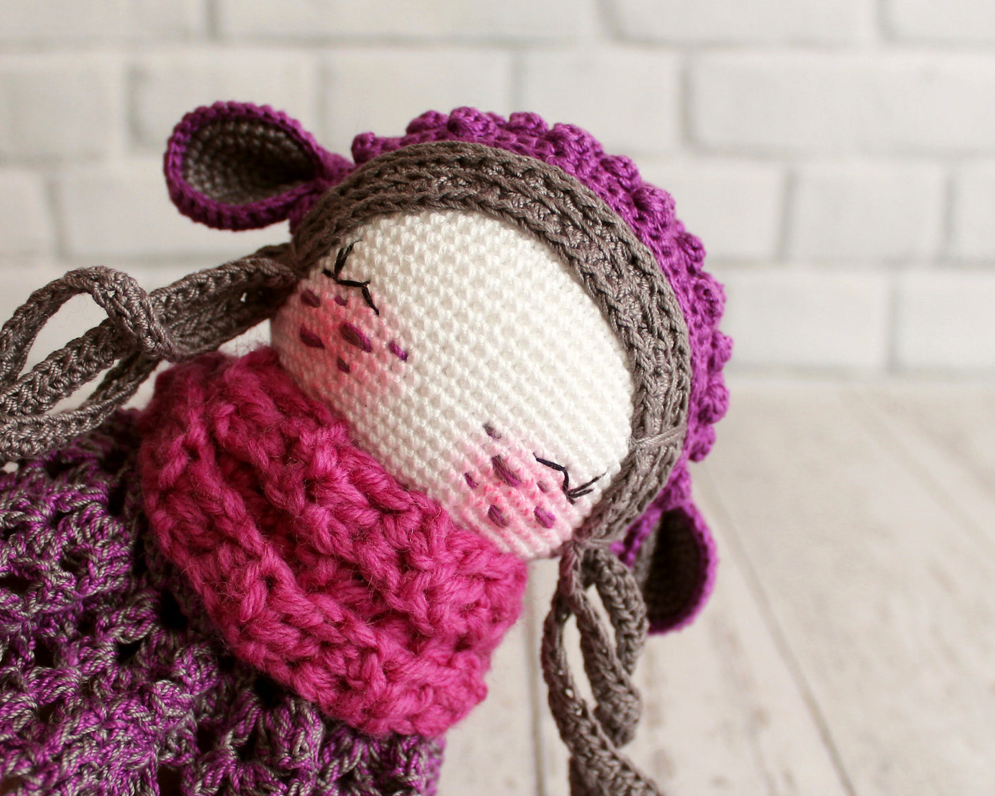 PDF SET Two Amigurumi Patterns, Amigurumi Doll Sheep, Amigurumi Little Flower Elf, DIY Doll, Stuffed Toy, Crochet Gift Idea