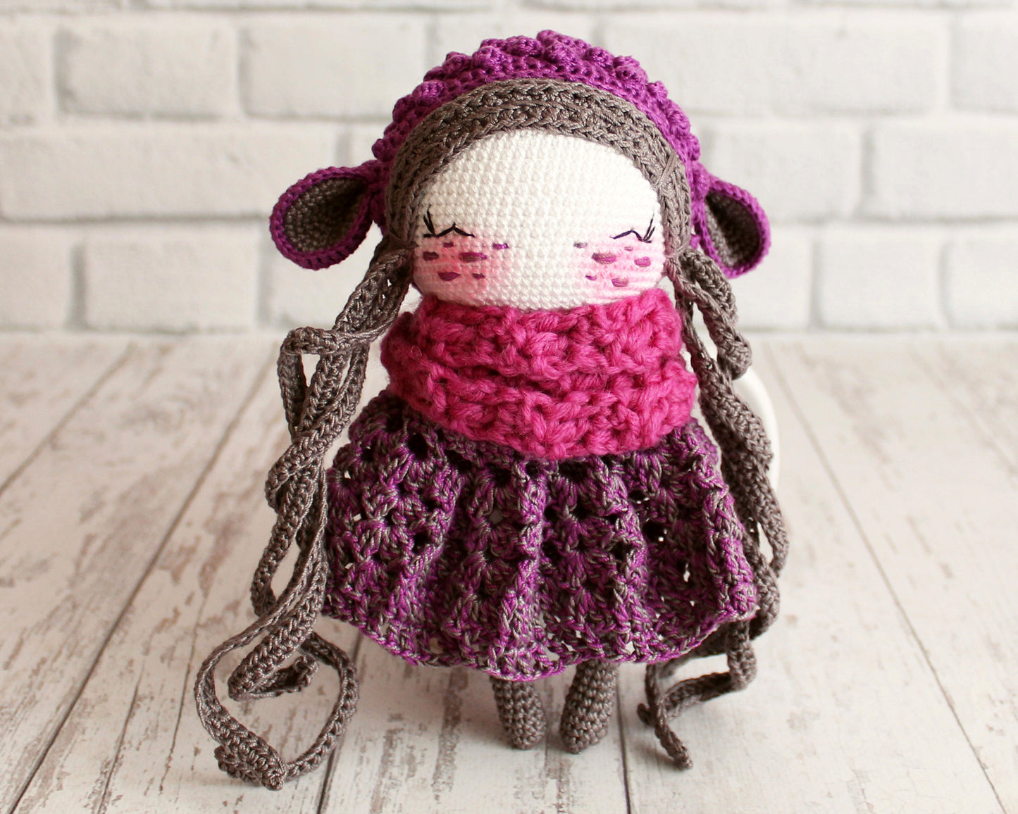 PATRÓN AMIGURUMI A CROCHET MUÑECA OVEJA