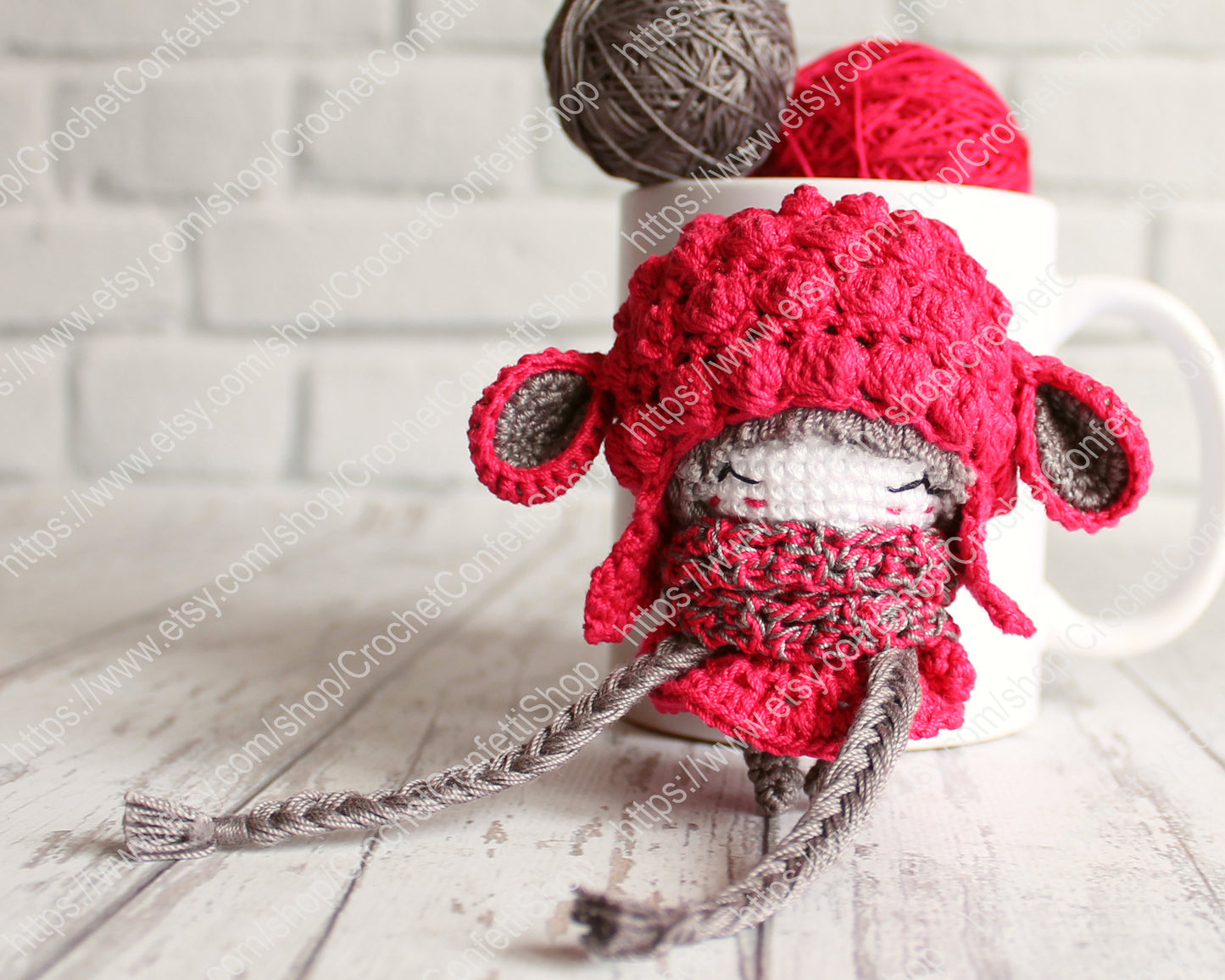 PDF SET Two Amigurumi Patterns, Crochet Fox , Amigurumi Little Sheep, Handmade Gift Ideas, DIY Doll, Cute Little Stuffed Toy