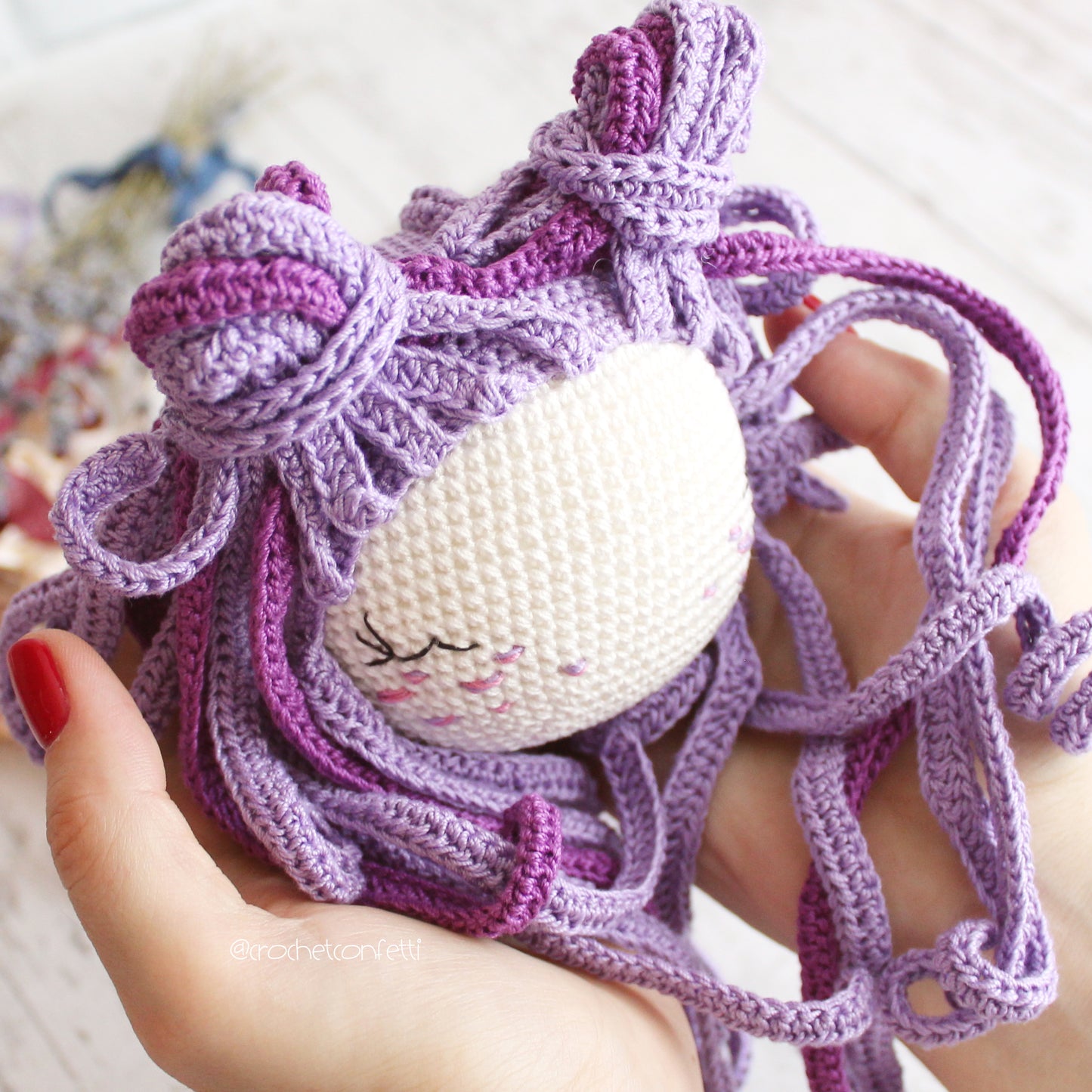 PDF SET AMIGURUMI TWO PATTERNS Doll Witch and little doll Bunny ENGLISH