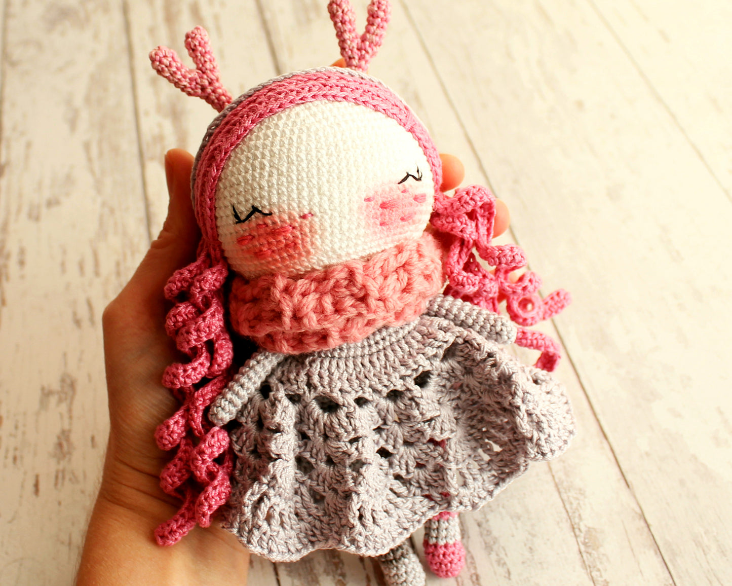 PDF SET Two Amigurumi Patterns, Amigurumi Doll Deer, Amigurumi Little Deer, DIY Doll, Stuffed Toy, Crochet Gift Idea