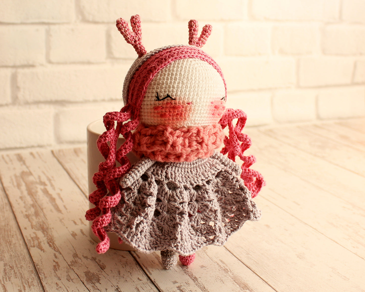 PDF SET Two Amigurumi Patterns, Amigurumi Doll Deer, Amigurumi Little Deer, DIY Doll, Stuffed Toy, Crochet Gift Idea
