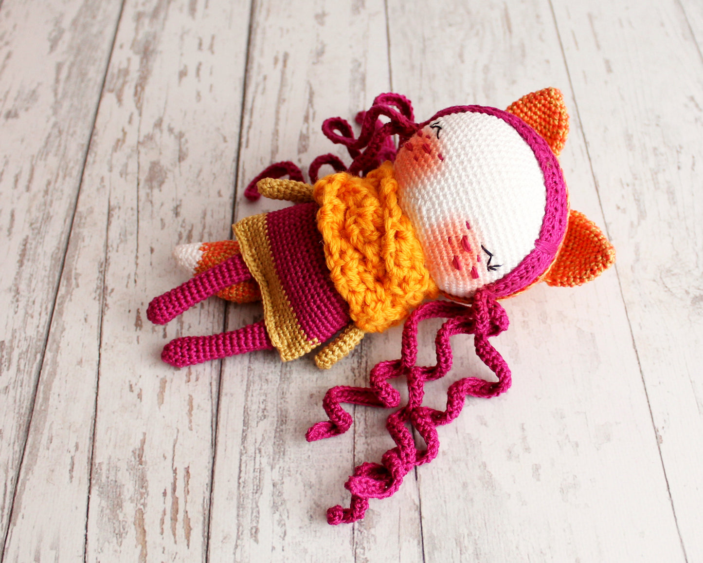 PDF SET Two Amigurumi Patterns, Crochet Fox , Amigurumi Little Sheep, Handmade Gift Ideas, DIY Doll, Cute Little Stuffed Toy
