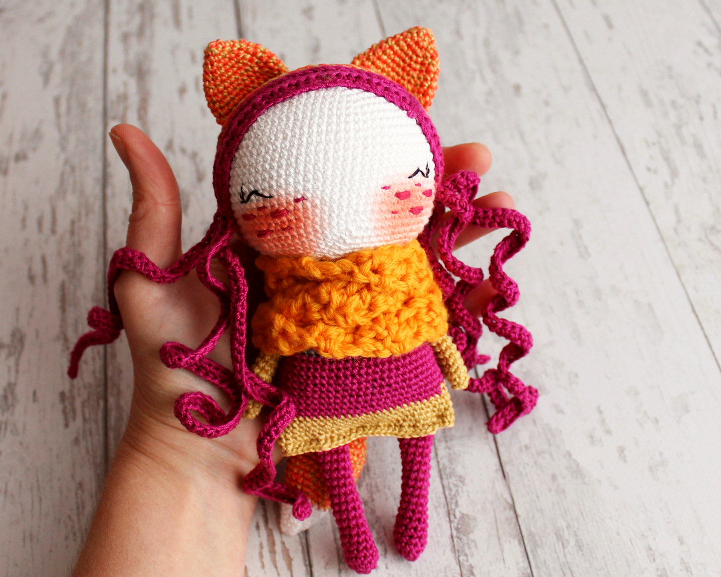 PDF SET Two Amigurumi Patterns, Crochet Fox , Amigurumi Little Sheep, Handmade Gift Ideas, DIY Doll, Cute Little Stuffed Toy