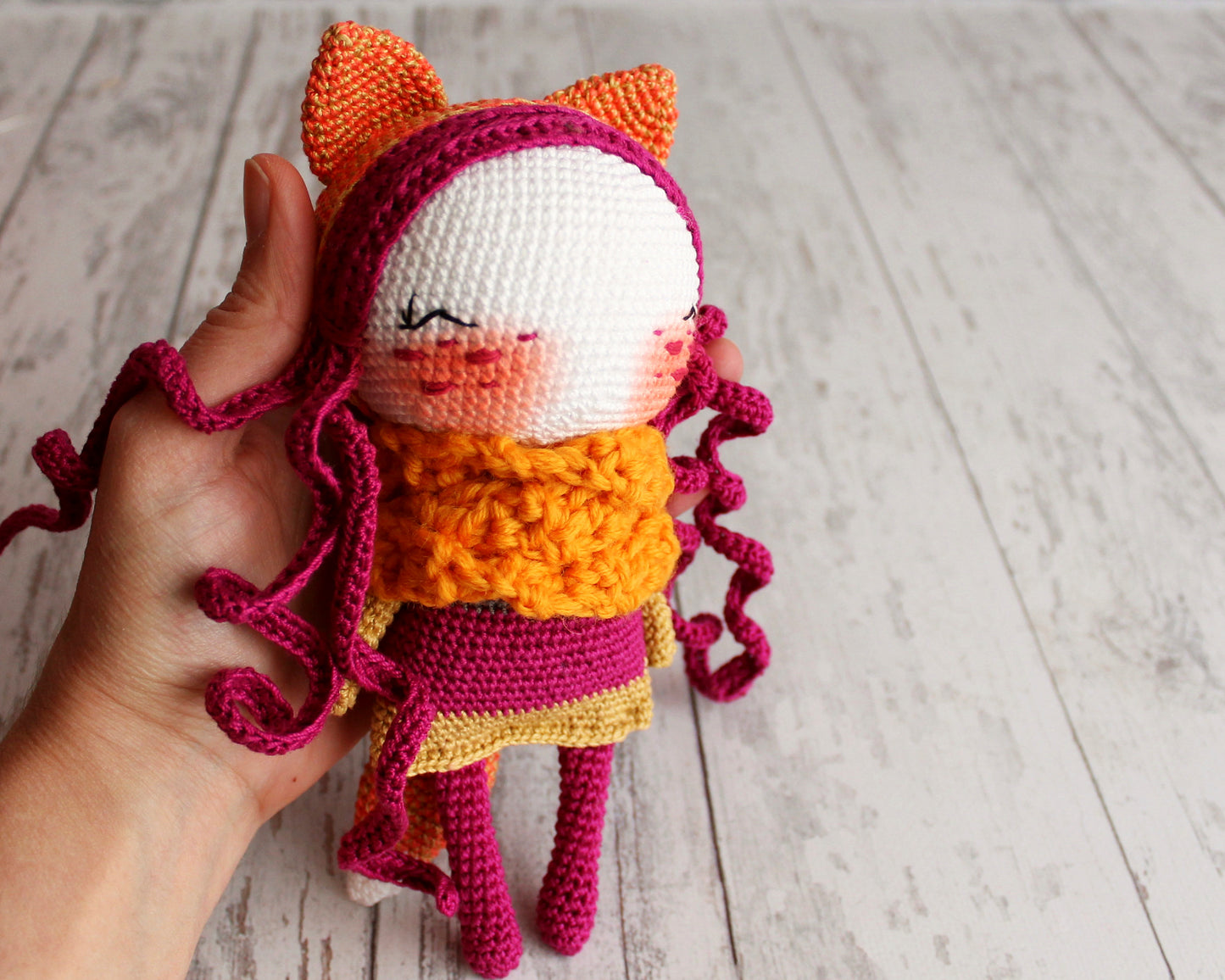 PDF SET Two Amigurumi Patterns, Crochet Fox , Amigurumi Little Sheep, Handmade Gift Ideas, DIY Doll, Cute Little Stuffed Toy