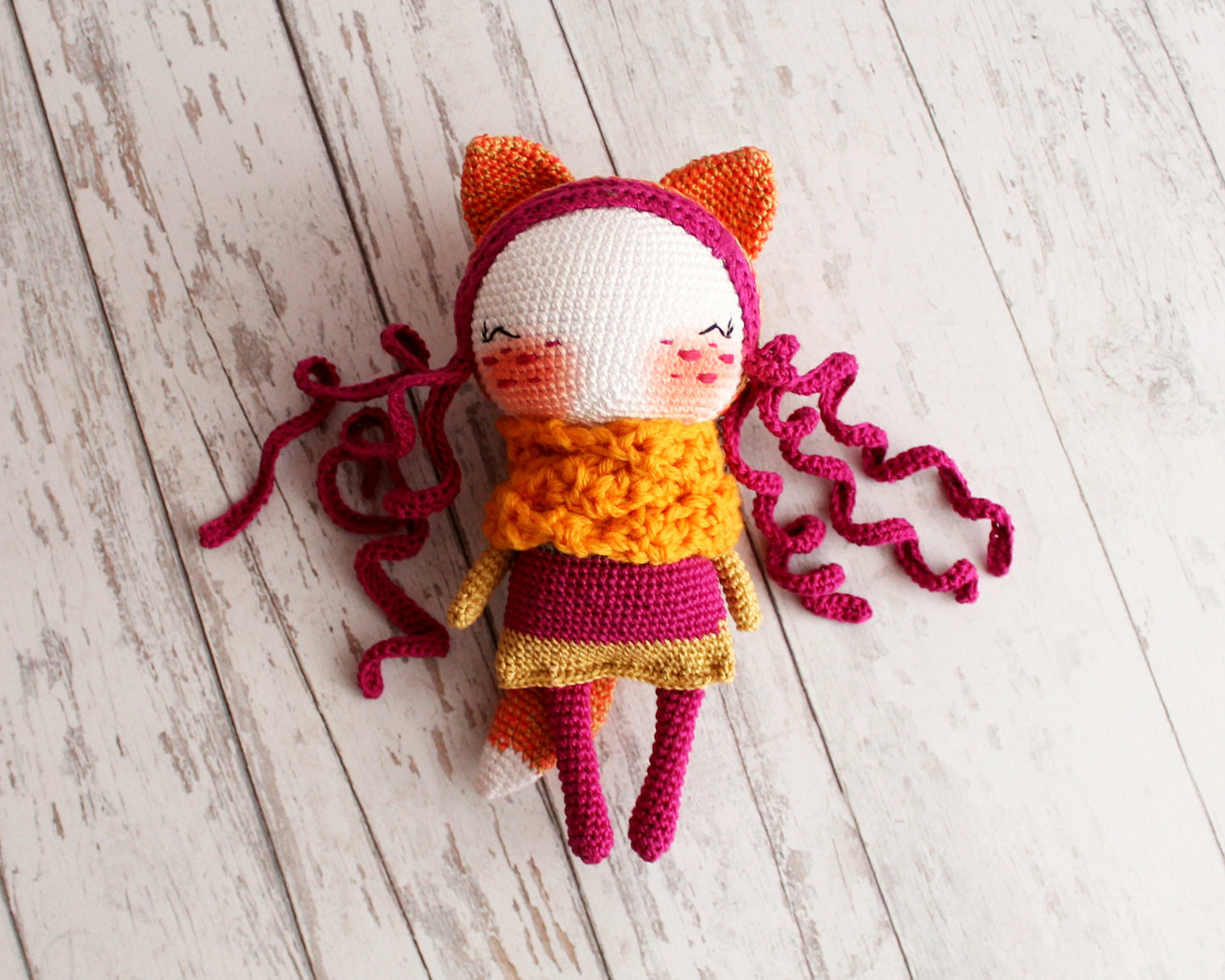 PDF SET Two Amigurumi Patterns, Crochet Fox , Amigurumi Little Sheep, Handmade Gift Ideas, DIY Doll, Cute Little Stuffed Toy