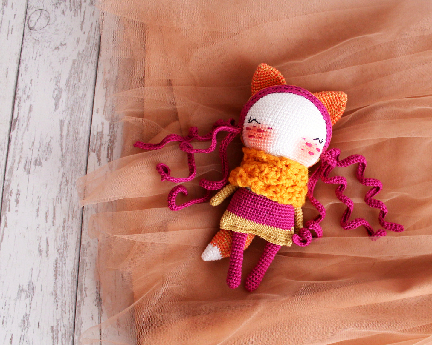 PDF SET Two Amigurumi Patterns, Crochet Fox , Amigurumi Little Sheep, Handmade Gift Ideas, DIY Doll, Cute Little Stuffed Toy