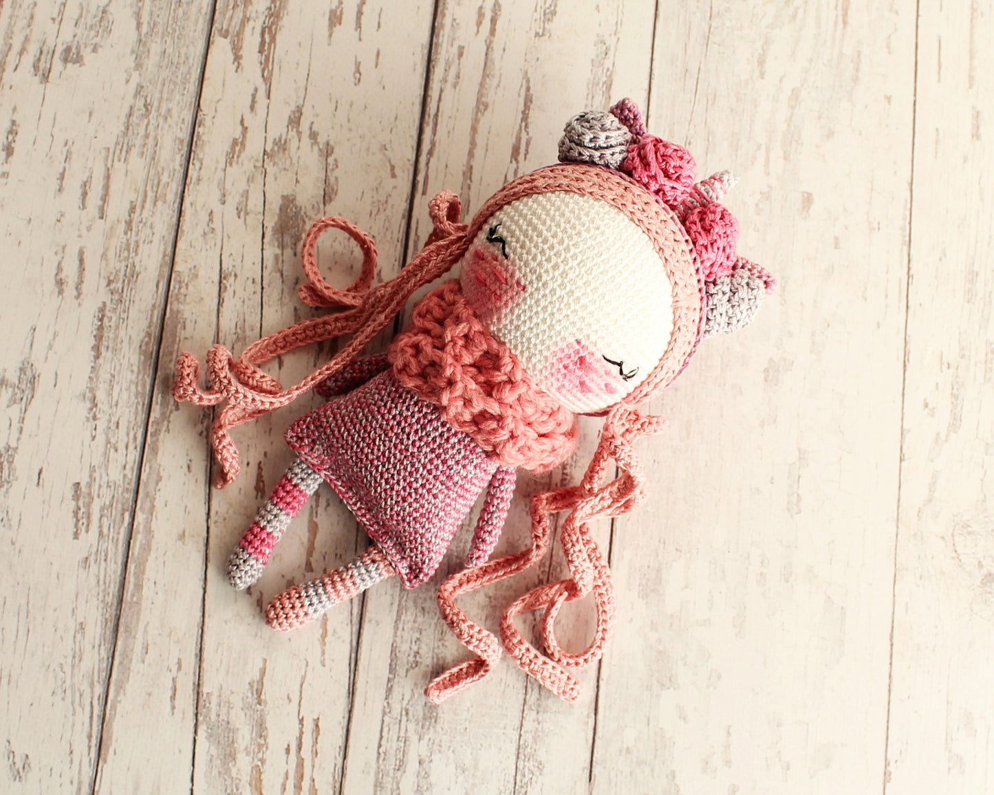 PDF SET Two Amigurumi Patterns, Crochet Unicorn, Amigurumi Little Fairy, DIY Doll, Best Girl Gift Idea, Cute Stuffed Toy