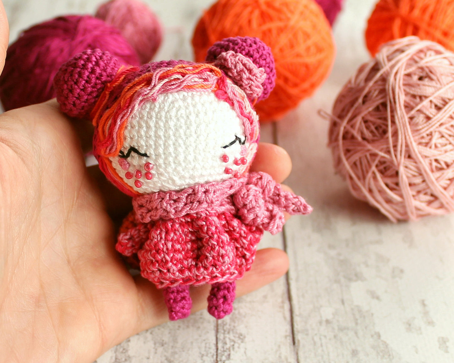 PDF Pattern Amigurumi Fairy, Crochet Doll, Handmade Toy