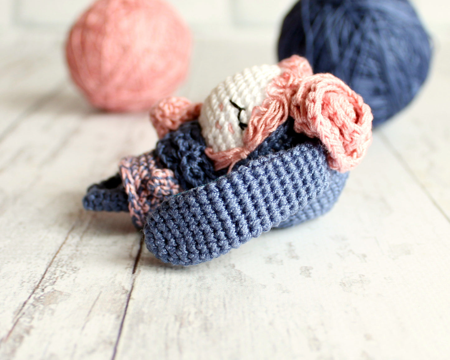Pattern Crochet Little Girl Rabbit, Crochet Amigurumi Rabbit Accessory, Amigurumi Dolls Pattern, PDF Crochet Toy Bunny Pattern 9 cm / 3.5"