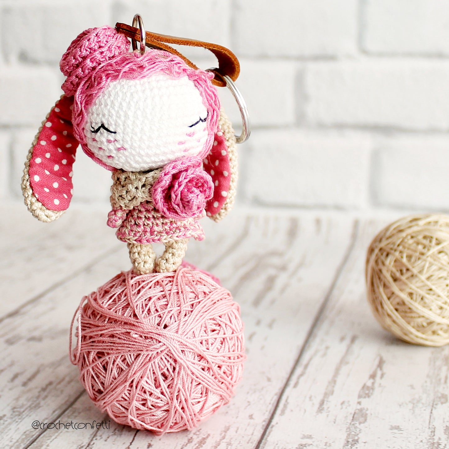 PDF SET AMIGURUMI TWO PATTERNS Doll Witch and little doll Bunny ENGLISH