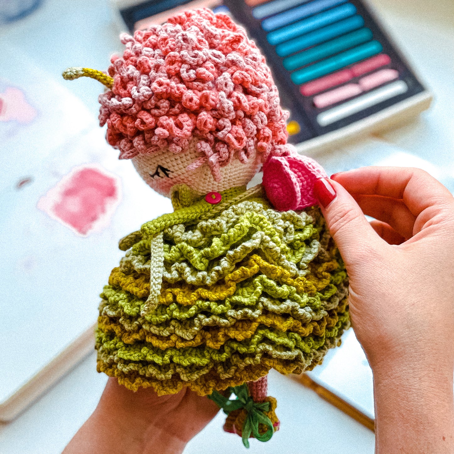 PDF Crochet PATTERN Amigurumi Doll Cute Butterfly ENGLISH