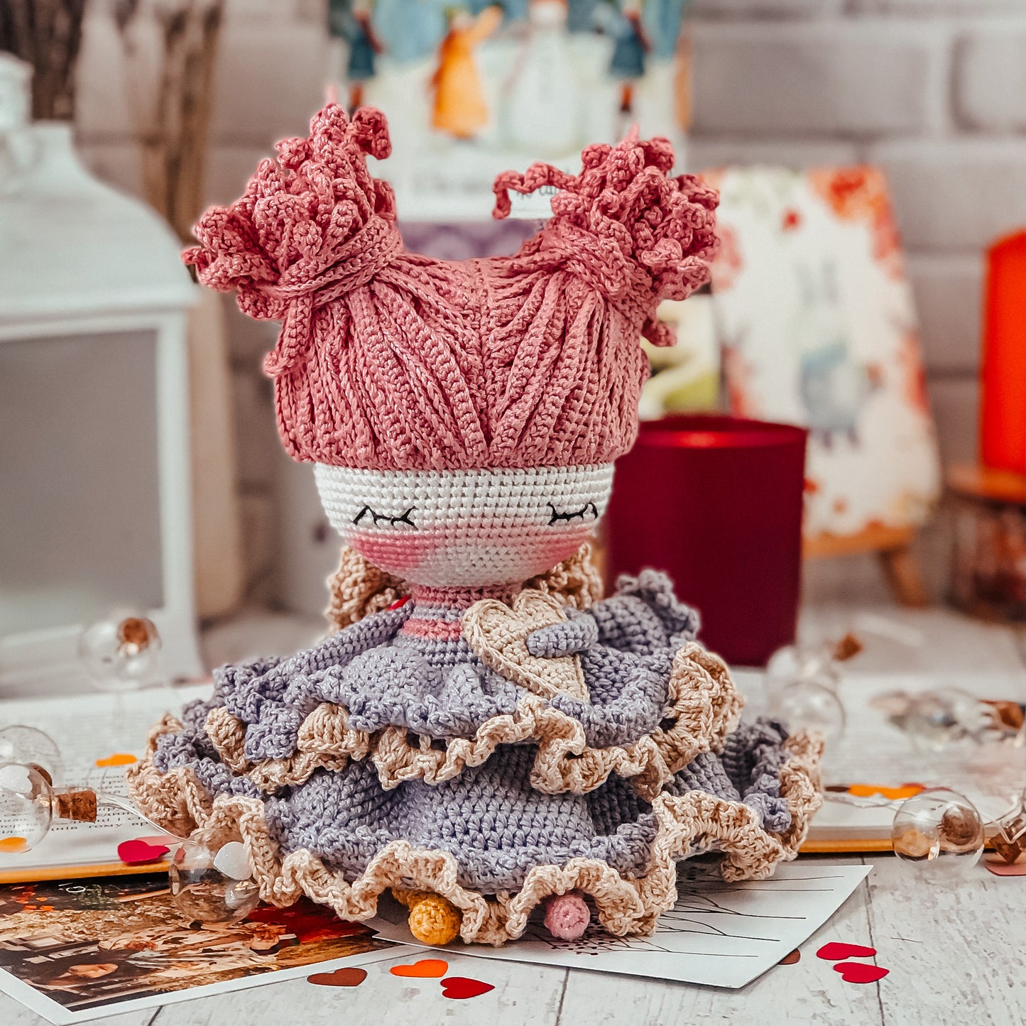 crochet valentine angel