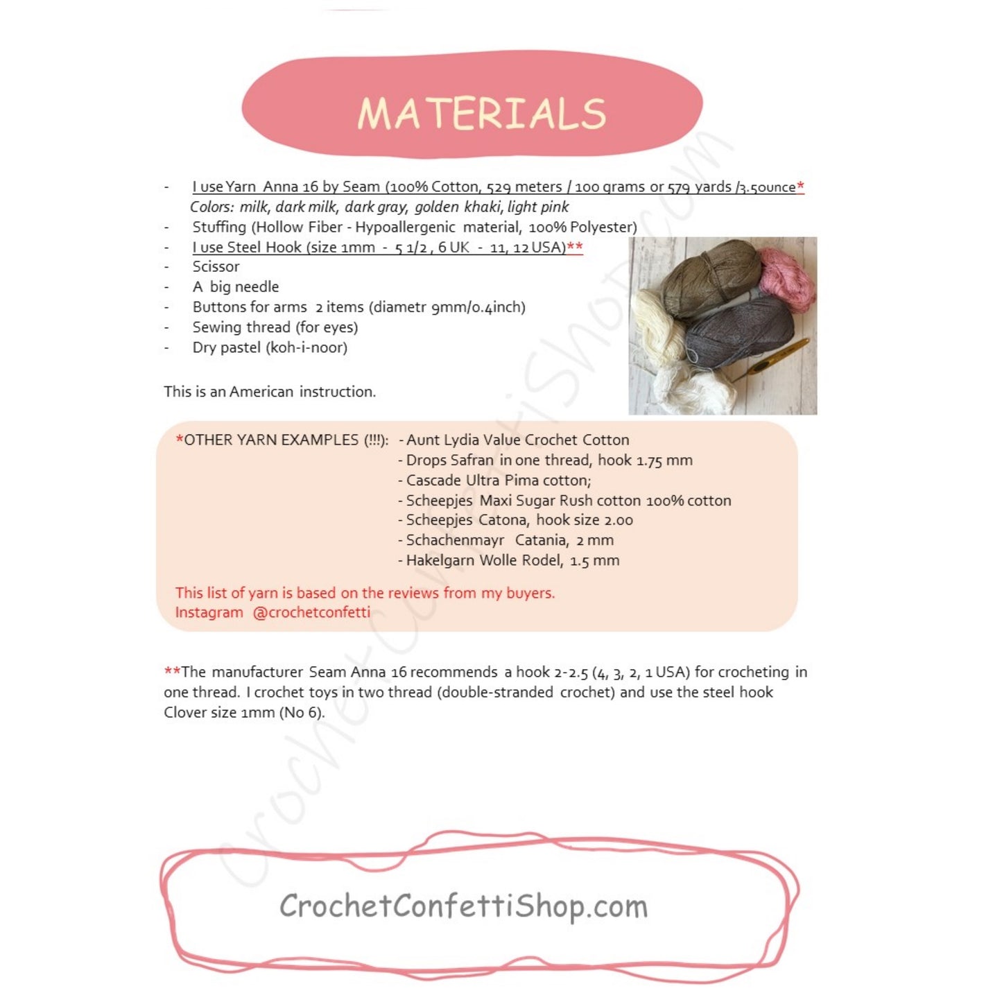 crochet pattern
