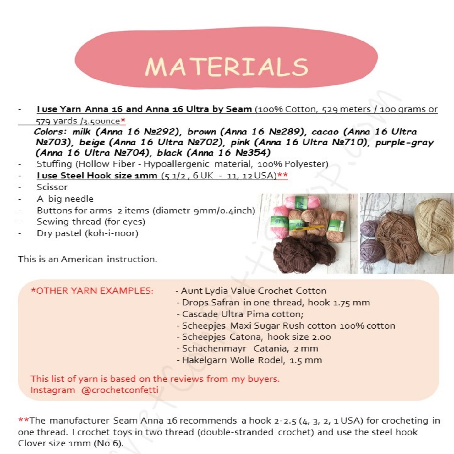 PDF PATTERN Amigurumi Sleepy Bear English