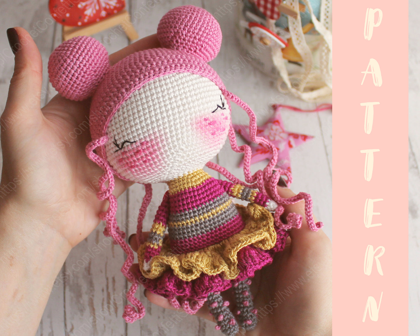PDF SET Two Amigurumi Patterns, Amigurumi Doll, Amigurumi Little Sheep, DIY Doll, Stuffed Toy, Crochet Gift Idea