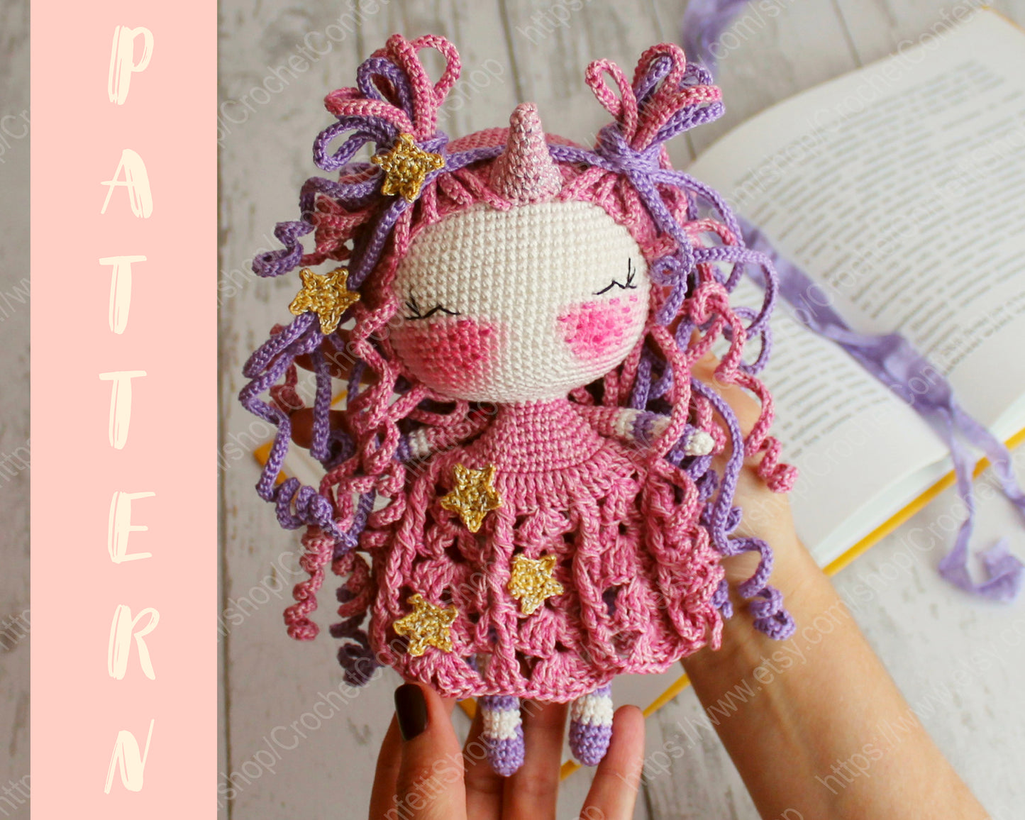 Pattern Amigurumi Doll Unicorn