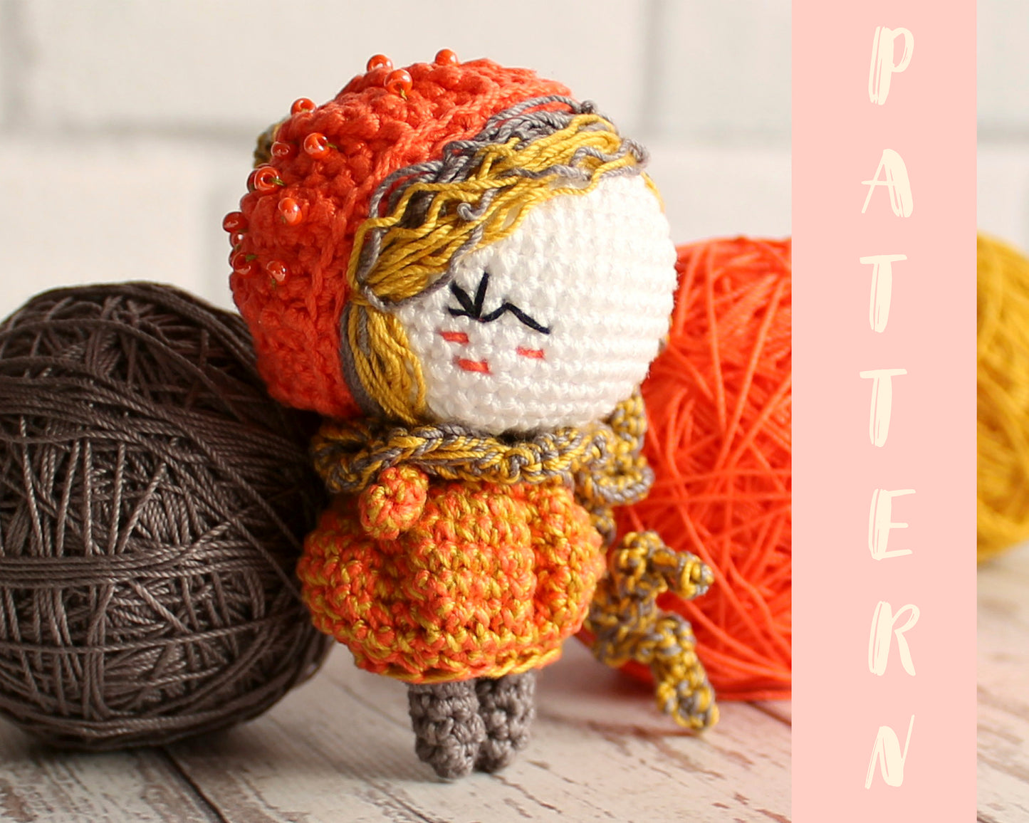 PDF Pattern Crochet Little Pumpkin, Amigurumi Doll, Best Gift Toy