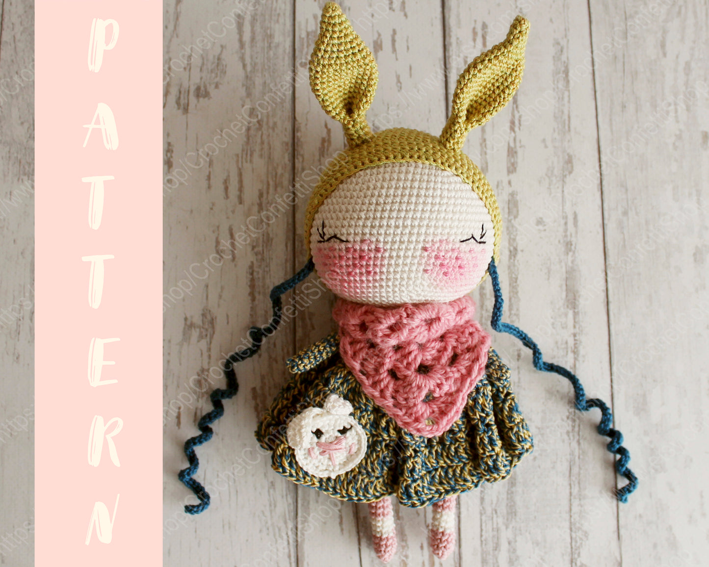 PDF SET Two Amigurumi Patterns, Amigurumi Rabbit, Amigurumi Little Red Fox, DIY Doll, Stuffed Toy, Crochet Gift Idea