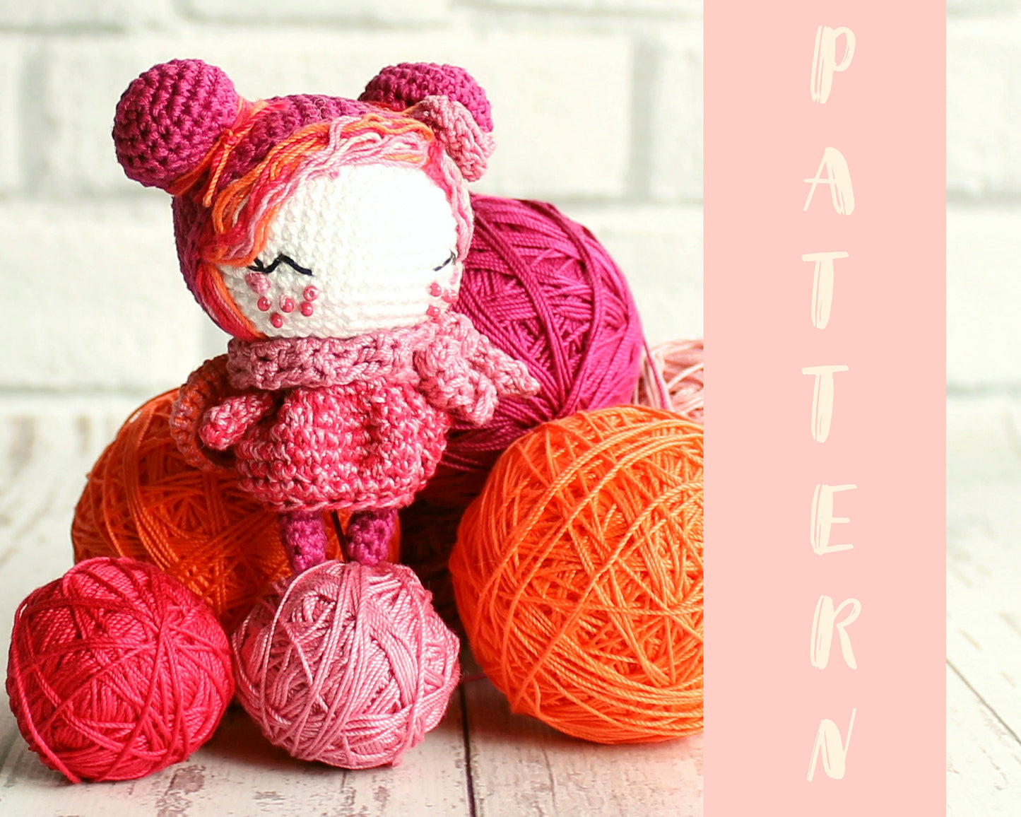 PDF Pattern Amigurumi Fairy, Crochet Doll, Handmade Toy