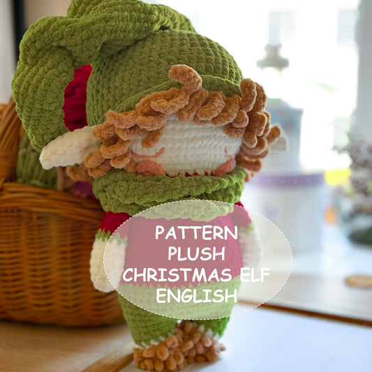 PDF CROCHET PATTERN Little PLUSH Christmas Elf, Tutorial  Amigurumi, Stuffed Toy ENGLISH