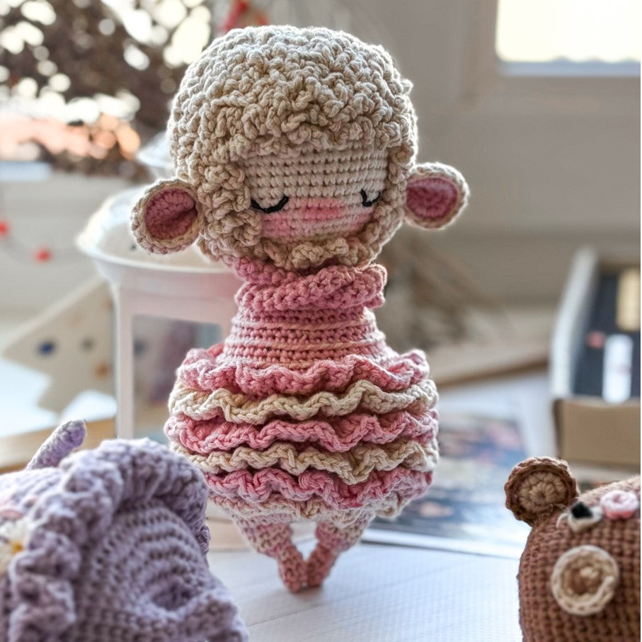 PDF 3-in-1  Spring Crochet PATTERN SET - 3 Amigurumi Patterns in One Bundle:  Bear, Bunny and Sheep - Holiday Crochet Tutorials ENGLISH