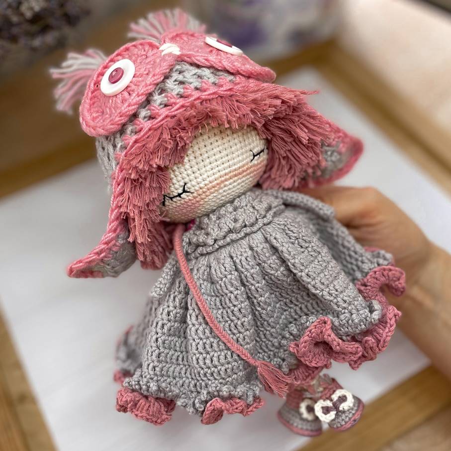 PDF Crochet PATTERN Amigurumi Doll Cute Owl ENGLISH