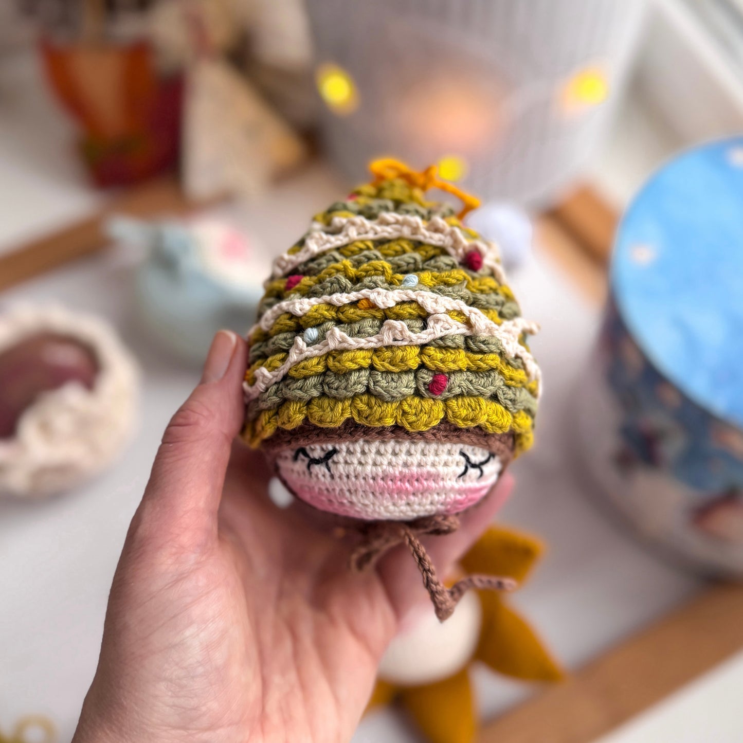 PDF Crochet Pattern Christmas ORNAMENT SET 7 Amigurumi in One Bundle  Snowman Star Snowflake  Christmas Tree  Elf Santa Clause  Gingerbread ENGLISH