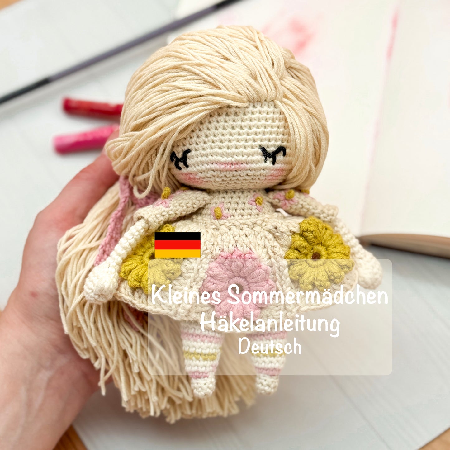 PDF Kleines Sommermädchen Häkelanleitung Deutsch