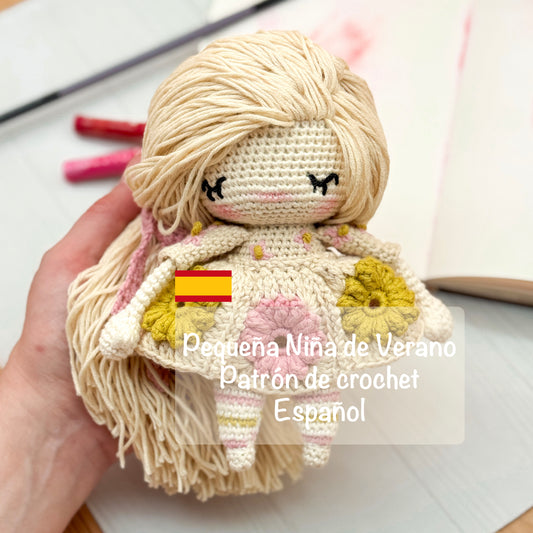 PDF Pequeña Niña de Verano Patrón de crochet Español