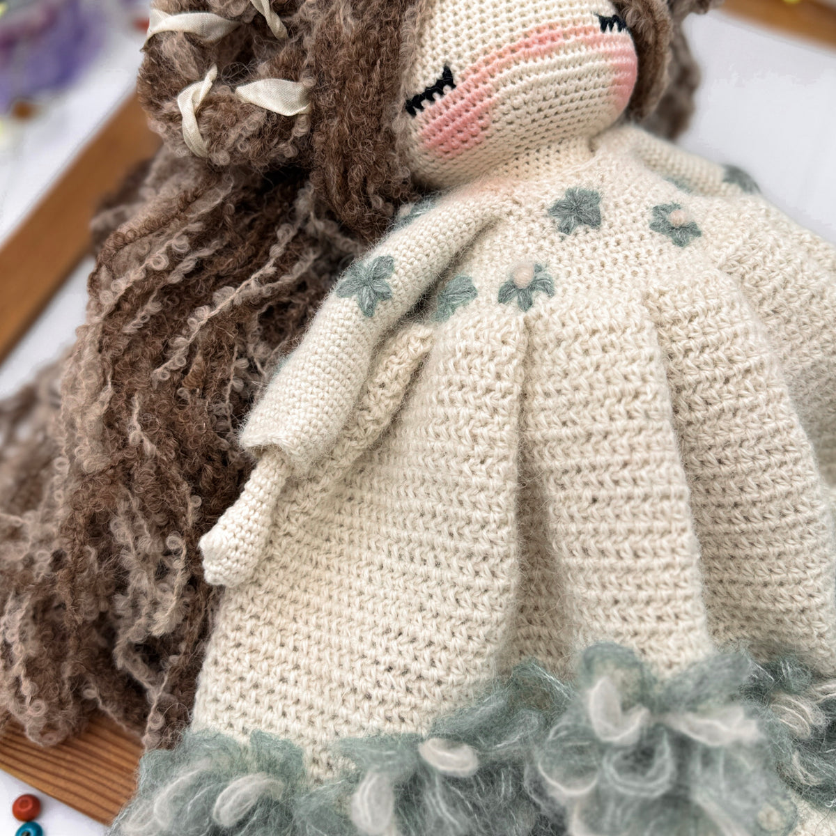 PDF Cozy Sheep Doll Crochet Pattern, Amigurumi Doll Pattern, Stuffed Toy Crochet, Handmade Gift Idea