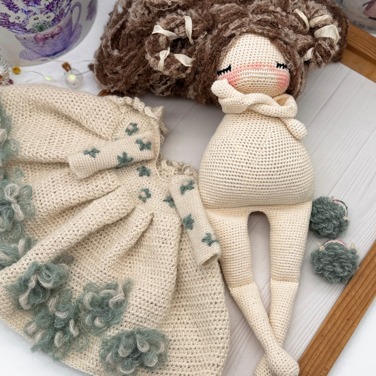 PDF Cozy Sheep Doll Crochet Pattern, Amigurumi Doll Pattern, Stuffed Toy Crochet, Handmade Gift Idea