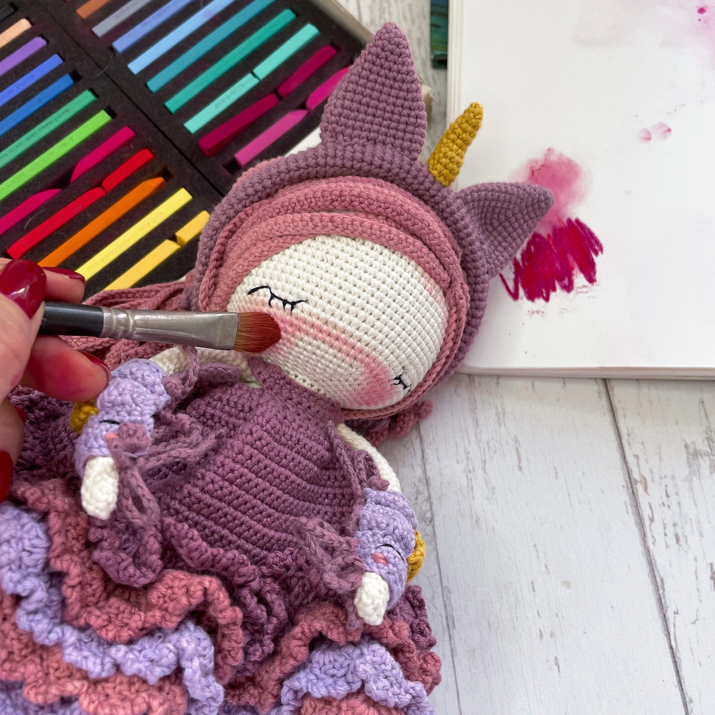 PDF Crochet Pattern Friendly Unicorn ENGLISH