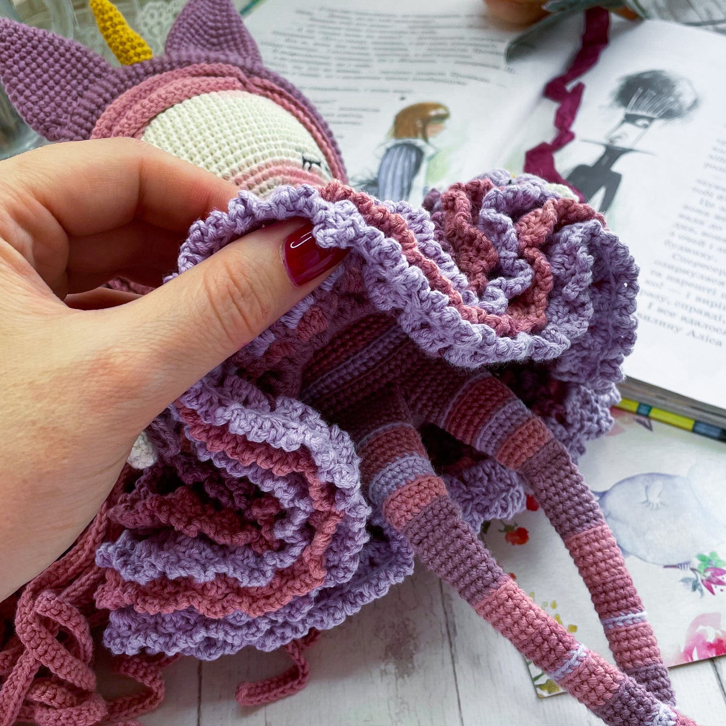 PDF Crochet Pattern Friendly Unicorn ENGLISH