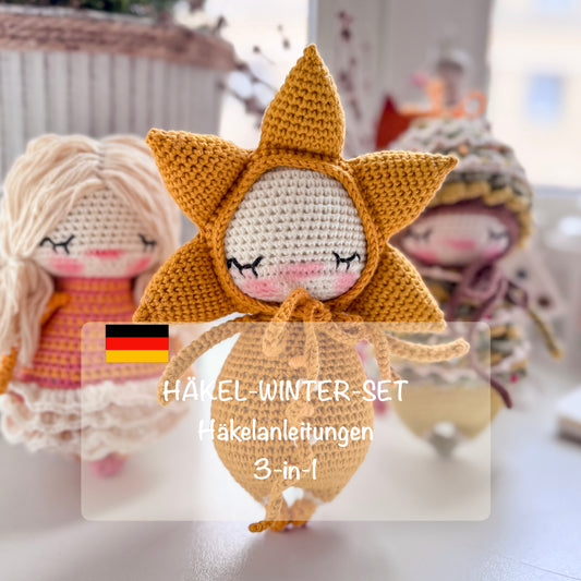 PDF Häkelanleitung Winter-Set Deutsch 3-in-1