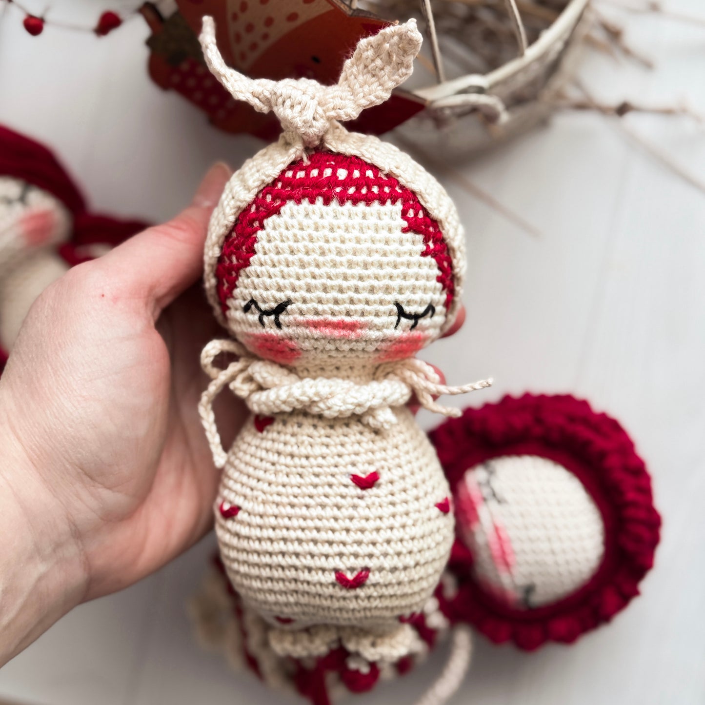 PDF Crochet PATTERN Valentine’s SET - 3 Amigurumi Patterns in One Bundle: Valentine’s Angels - Holiday Crochet Tutorials, Stuffed Toy ENGLISH