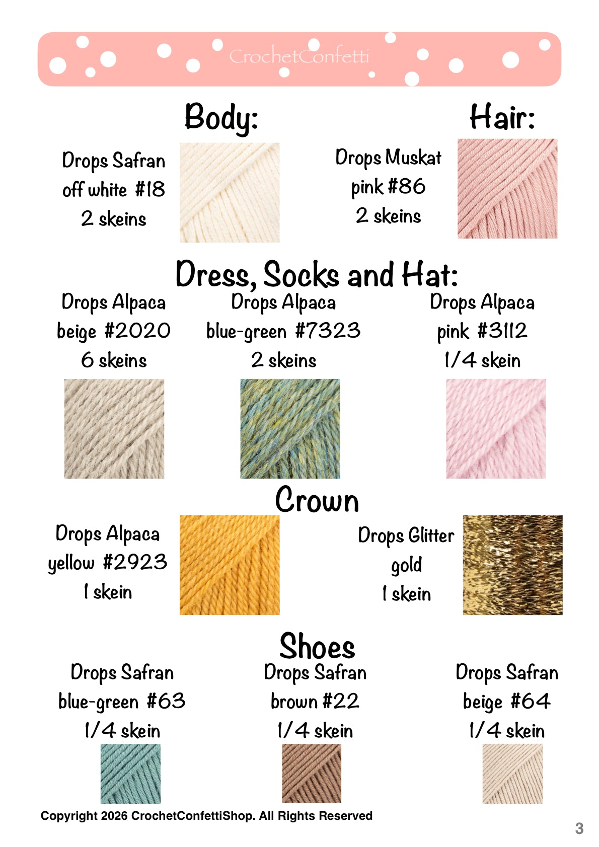 PDF PRINCESA ACOGEDORA – PATRÓN DE CROCHET ESPAÑOL