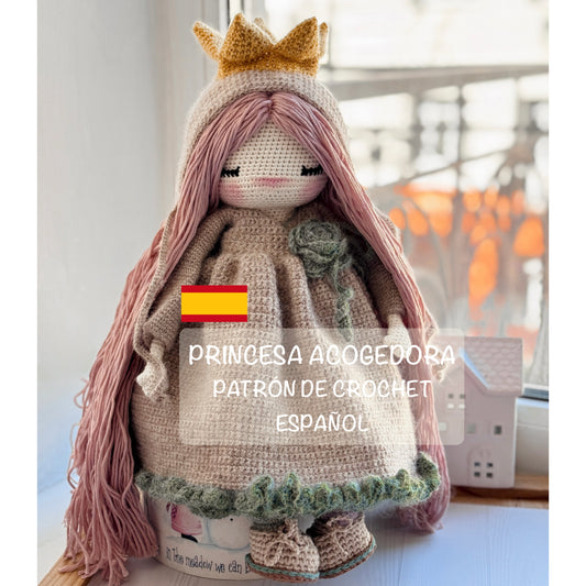 PDF PRINCESA ACOGEDORA – PATRÓN DE CROCHET ESPAÑOL