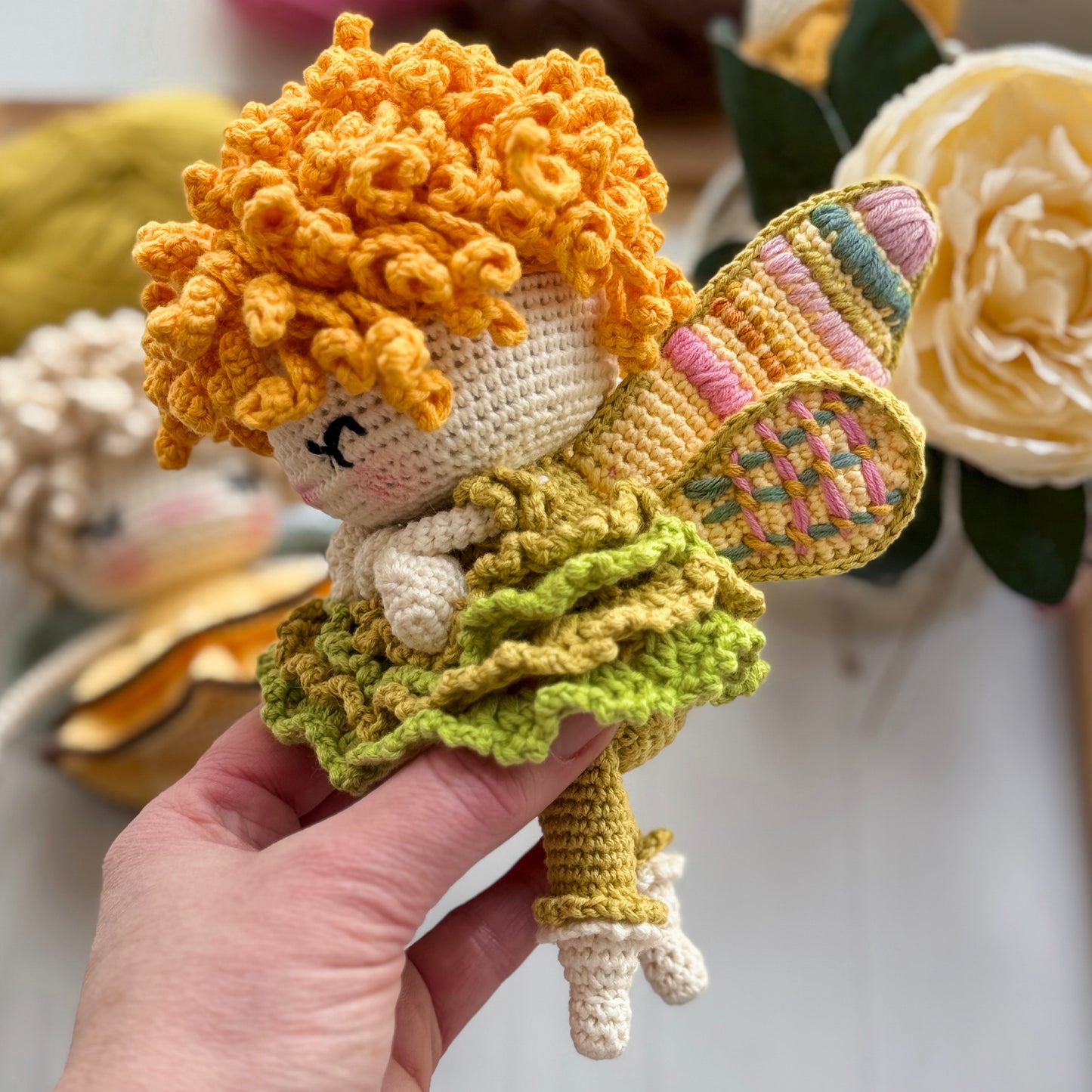 PDF Crochet Pattern 2-in-1 Butterfly & Bee Doll, Amigurumi Toy, Insect Doll, Cute Handmade Gift ENGLISH