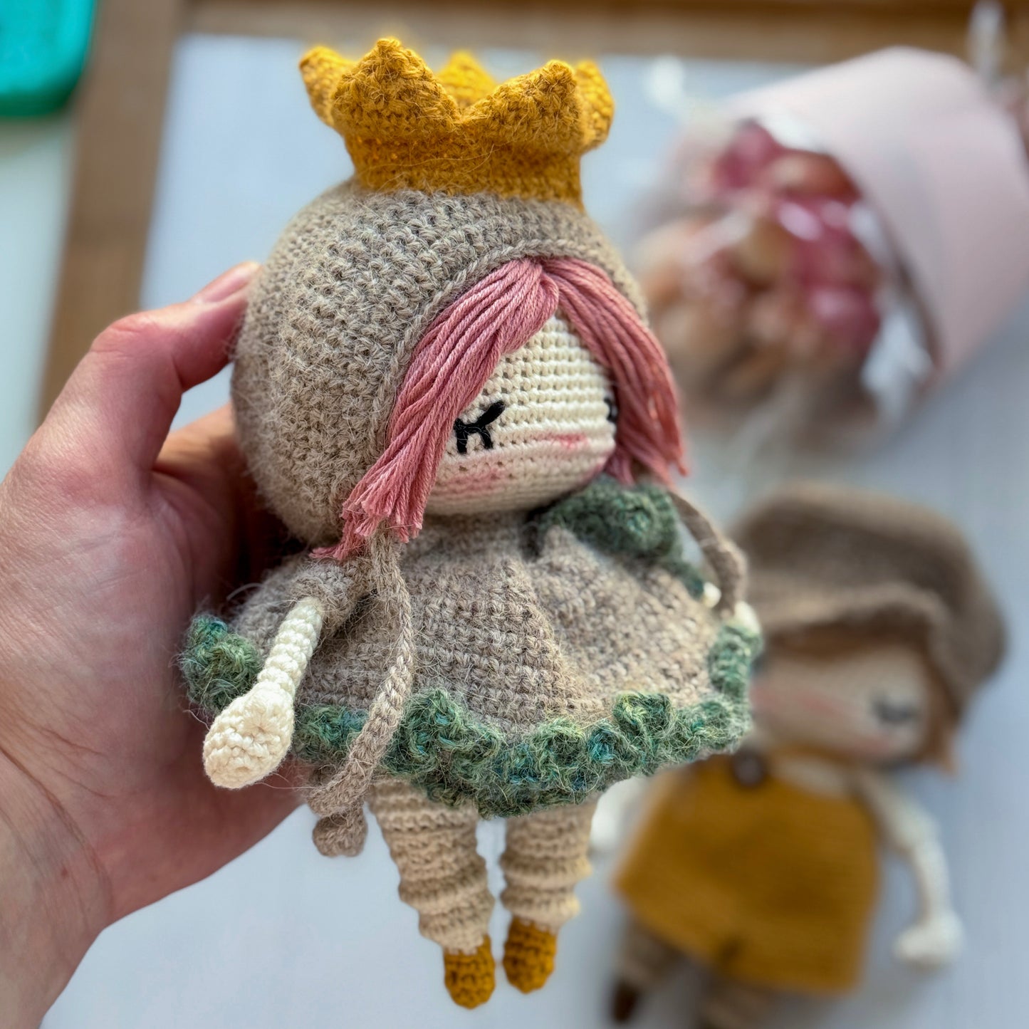 PDF Patrón de crochet 2-en-1: Pequeña Princesa y Niño Español
